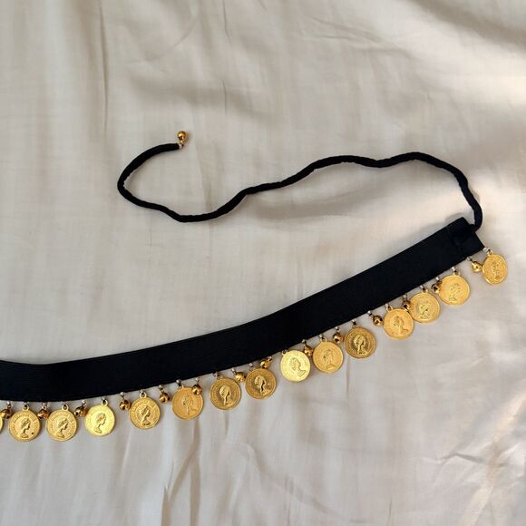 Her Pony Dahlia Jingle Belt in Black/Gold NEW main image 5